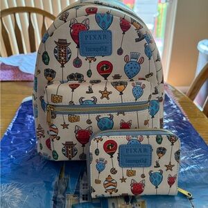 Loungefly Pixar Backpack and Coin Purse Set - Multicolor